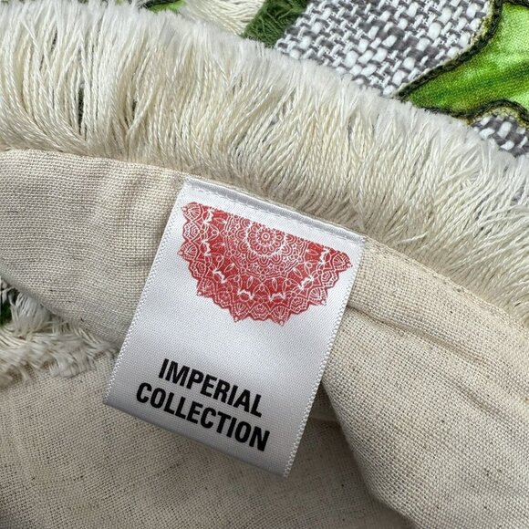 IMPERIAL COLLECTION Holiday Table Runner Pine cones and Holly Cotton Linen 14x68 - Picture 6 of 14